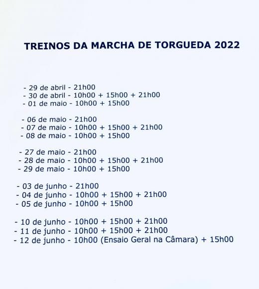 Treinos da Marcha de TORGUEDA 2022